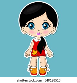 Cute kawaii doll