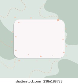 Cute Kawaii Doodle Frame Border Frame Background Vector