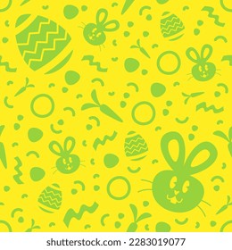 Cute And Kawaii Easter Seamless Pattern