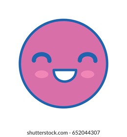 Cute kawaii emoticon