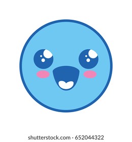 Cute kawaii emoticon