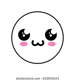 Cute kawaii emoticon