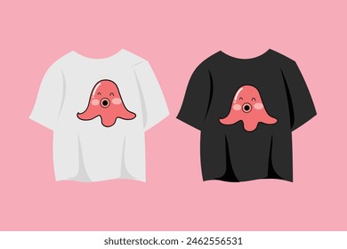 cute kawaii food cartoon on tshirt apparel design