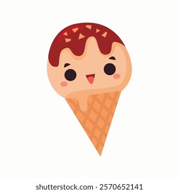 Cute Kawaii food vector illustration 