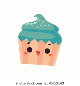 Cute Kawaii food vector illustration 