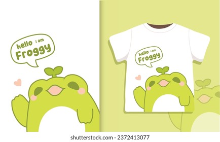 Camiseta kawaii diseño ilustración