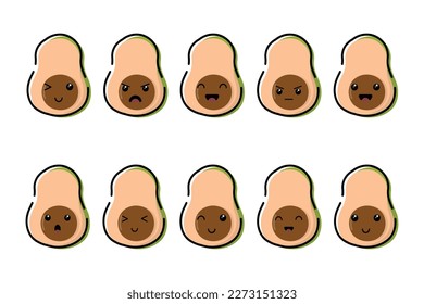 Cute Kawaii Icon Illustration Character Cartoon Vector Face Design background food japanese element sweet emoji graphic emoticon