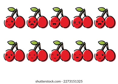 Cute Kawaii Icon Illustration Character Cartoon Vector Face Design background food japanese element sweet emoji graphic emoticon