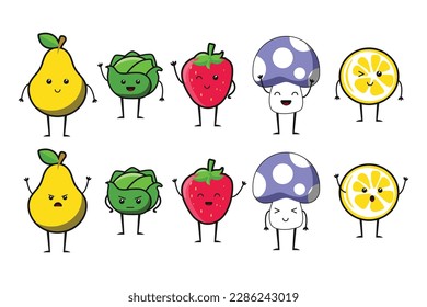 Cute Kawaii Icon Illustration Character Cartoon Vector Face Design background food japanese element sweet emoji graphic emoticon,