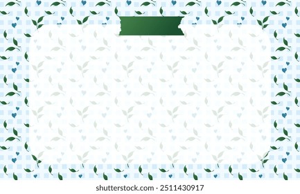Cute kawaii leaf seamless pattern design vector. Leaves pattern seamless grid poster notepad background