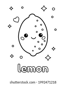 lemon coloring pages