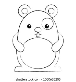 cute kawaii mouse cartoon