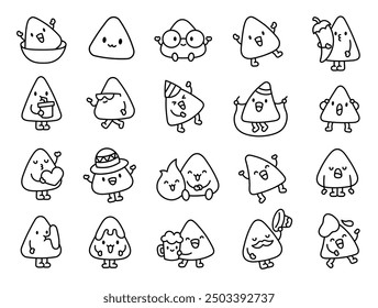 Cute kawaii nachos character. Coloring Page. Funny cartoon food. Hand drawn style. Vector drawing. Collection of design elements.