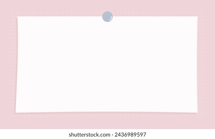 Cute kawaii notepad style poster background