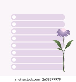 Cute kawaii pastel to do list. checklist and social media post background