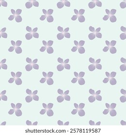 Cute kawaii pastel floral pattern background