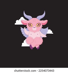 cute Kawaii Pastel Goth Baphomet