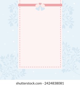 Cute kawaii pastel notepad memopad and poster floral background
