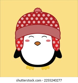 cute kawaii penguin doodle drawing vector design illustration line art