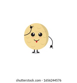 süße kawaii Potato mascot vektor design.