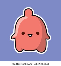 cute kawaii potato monster cartoon sticker for children toys