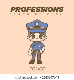 CUTE KAWAII PROFESSIONS STANDING UP