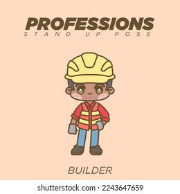 CUTE KAWAII PROFESSIONS STANDING UP