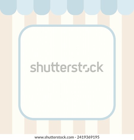 Cute Kawaii stripes notepad memo pad and social media background