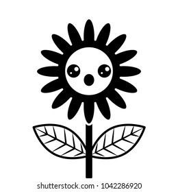 cute kawaii surprise flower decoration cartoon