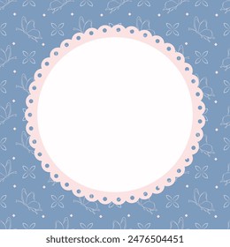 Cute kawaii sweet butterfly pattern notepad background design