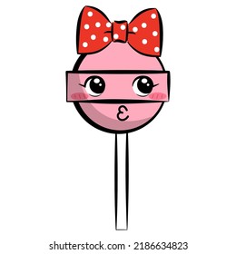 dulce dulce dulce de kawaii. Ilustración vectorial.