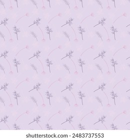 Lindo diseño de fondo de patrón floral dulce kawaii