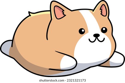 A cute kawaii vector isolated on a white background