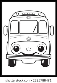 Cute Kawaii Vehicle Coloring Pages Kids