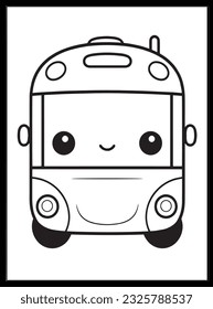 Cute Kawaii Vehicle Coloring Pages Kids