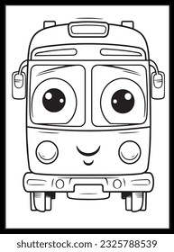 Cute Kawaii Vehicle Coloring Pages Kids