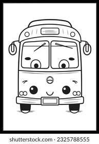 Cute Kawaii Vehicle Coloring Pages Kids