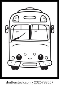 Cute Kawaii Vehicle Coloring Pages Kids