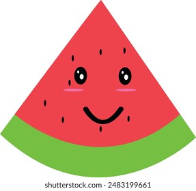 Cute Kawaii Watermelon characters Fruit