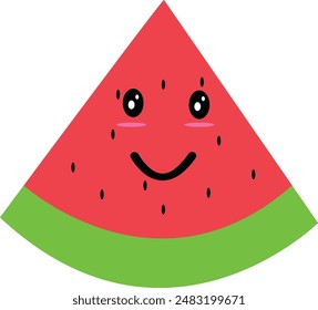 Cute Kawaii Watermelon characters Fruit