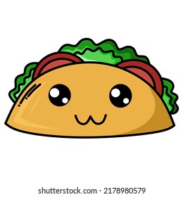 cute and cute kebab vector image.
