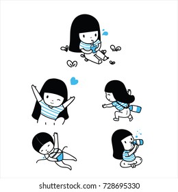 cute kid character