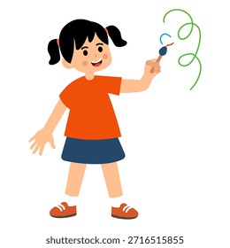 Ilustração de desenho infantil bonito para atividade criativa