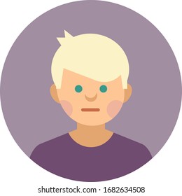 Cute kid face expression emoji emoticon set