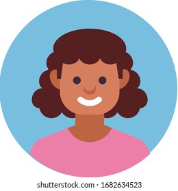 Cute kid face expression emoji emoticon set