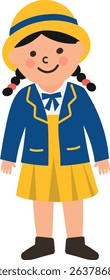 cute kid joy cild illustration vector