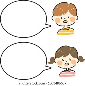 Cute kid speech bubble 4