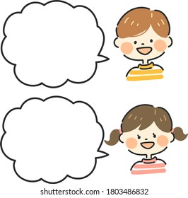 Cute kid speech bubble 5