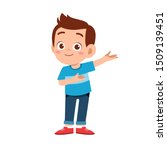 cute kid teen boy show facial expression