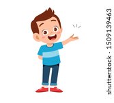 cute kid teen boy show facial expression